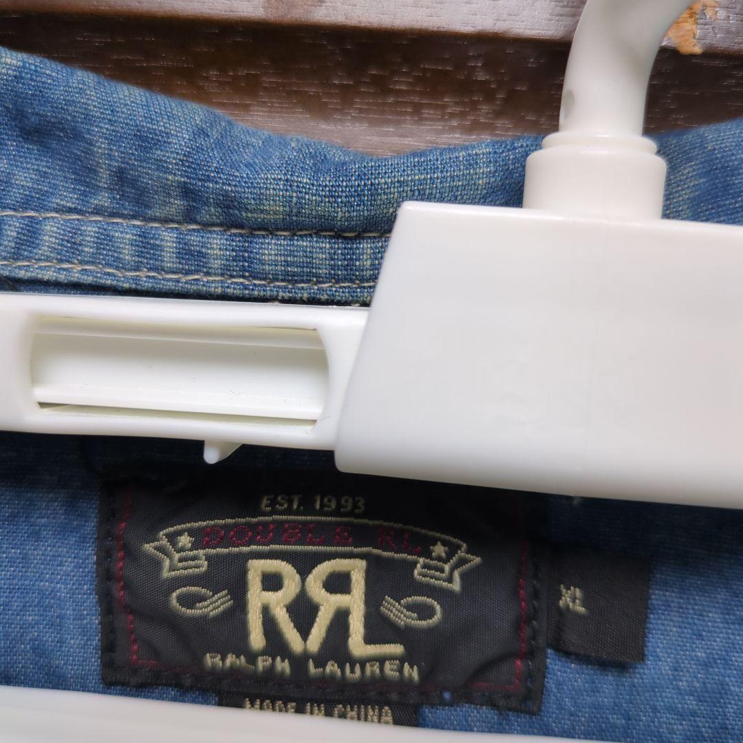 たかす　RRL シャンブレー カバーオール Lサイズ　へちま