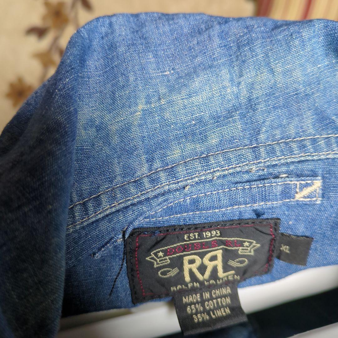 たかす　RRL シャンブレー カバーオール Lサイズ　へちま