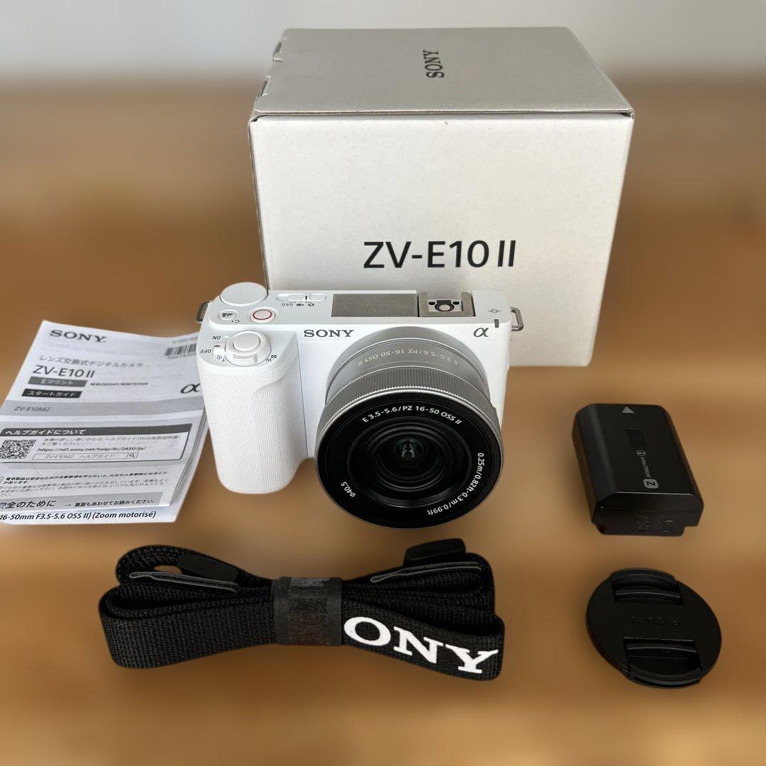 SONY VLOGCAM ZV-E10 II ズームレンズキット（ホワイト）
