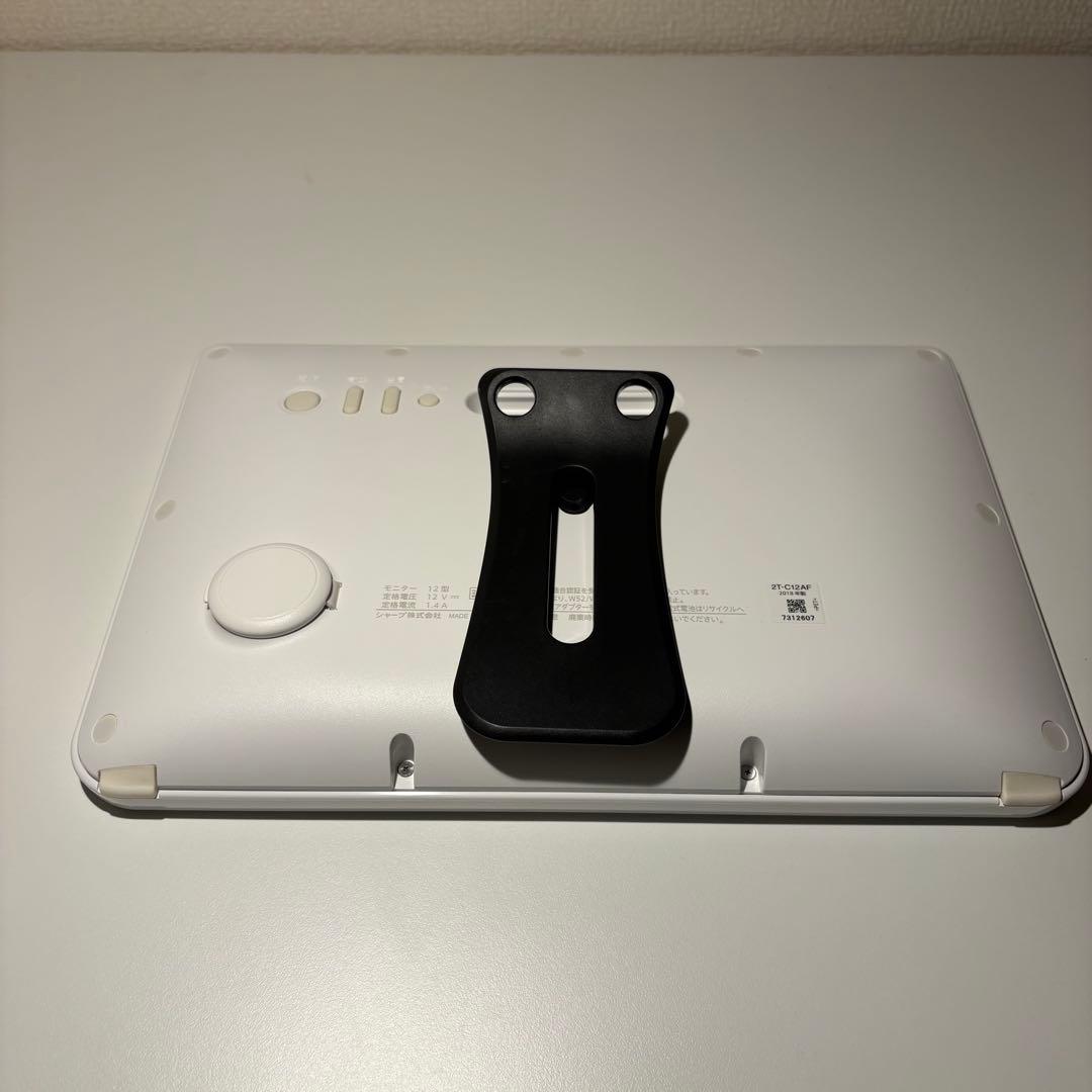 【良品】シャープ ポータブル液晶テレビ AQUOS ホワイト 2T-C12AF