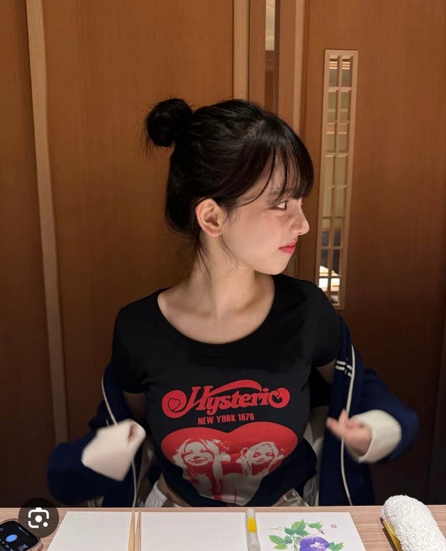 HYSTERIC HEART チビTシャツ aespaカリナ着用