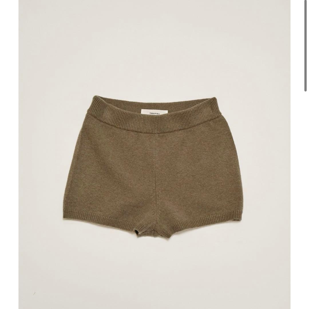 【完売】TODAYFUL Cashmere Knit Bloomer オリーブ