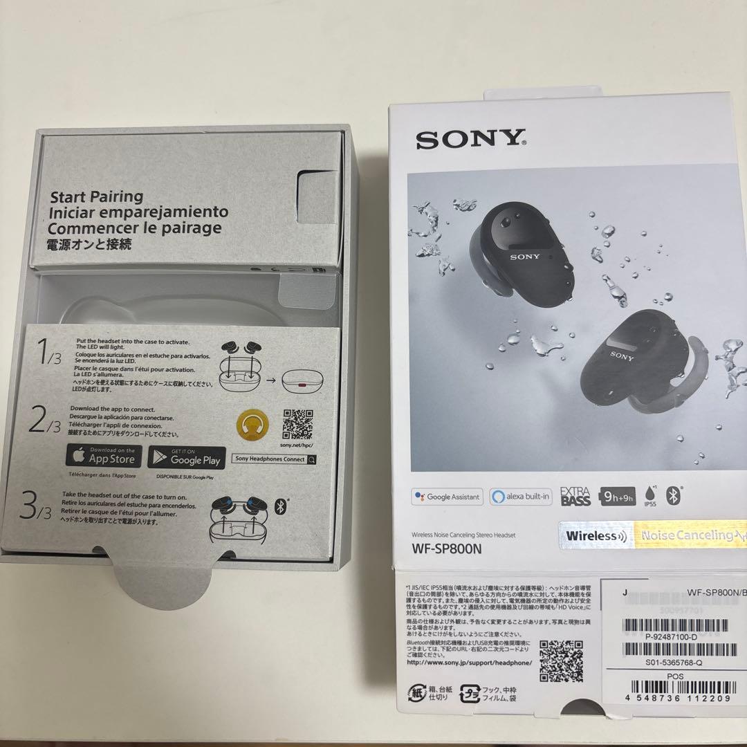 SONY WF-SP800N ワイヤレスヘッドホン