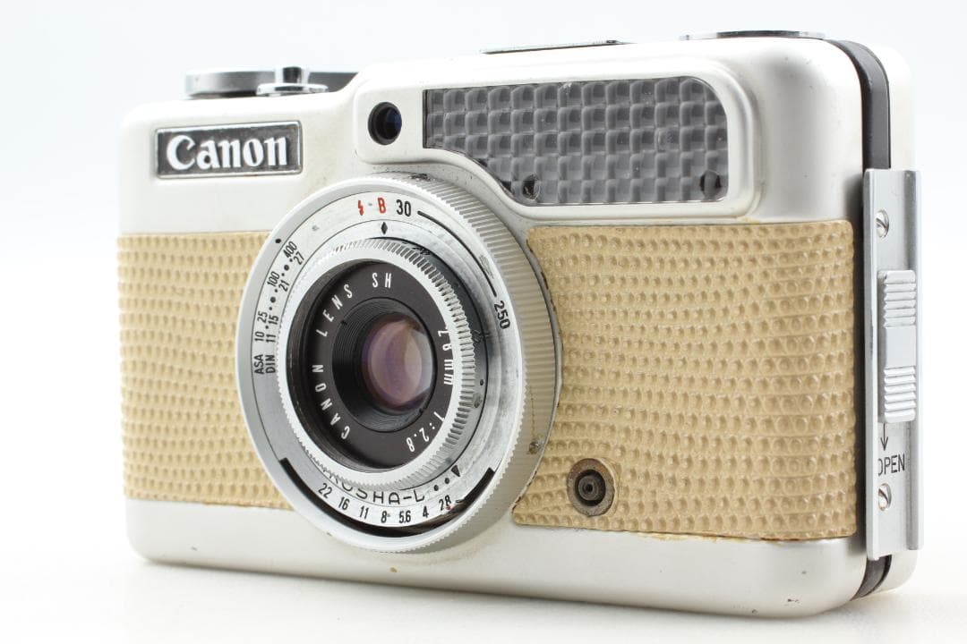 【整備済　並品】ベージュ Canon Demi 露出計不良 #1363
