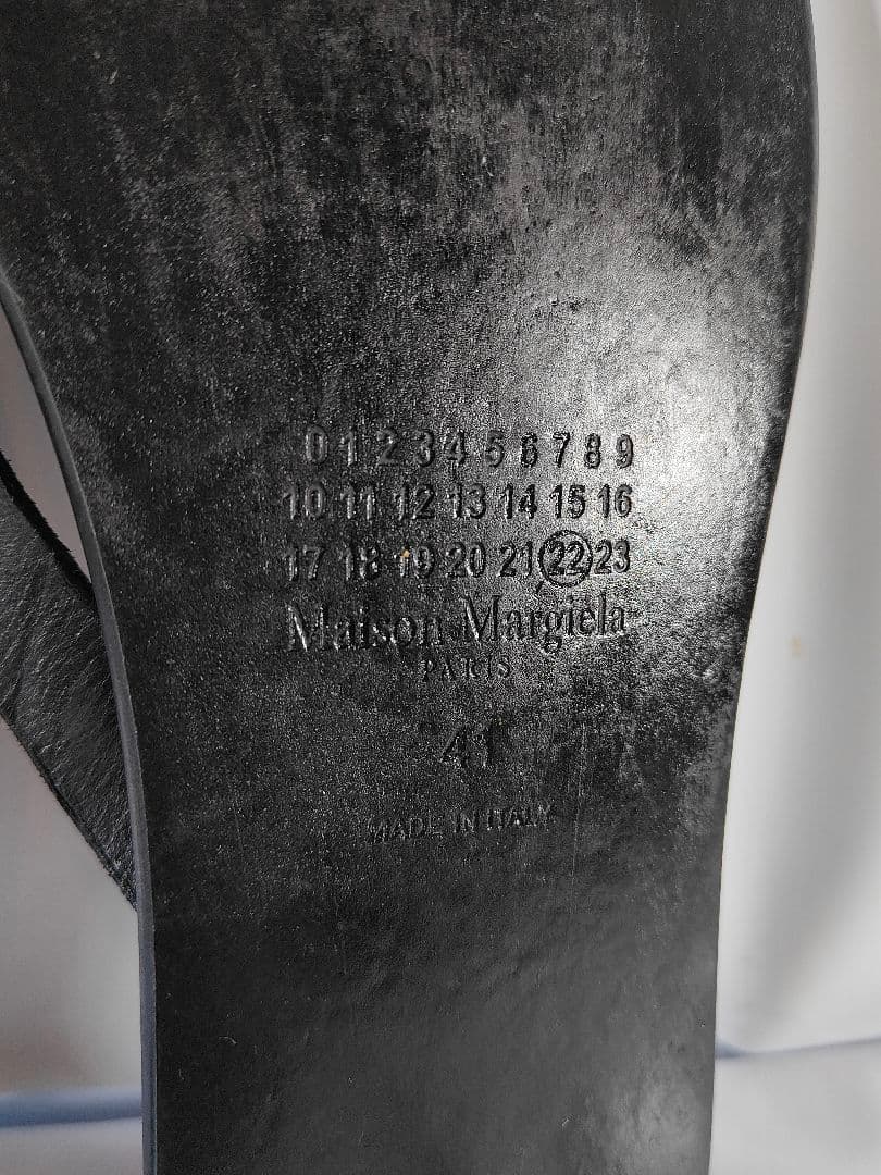 【極美品】Maison Margiela 正規品　タビサンダル　高級本革サンダル