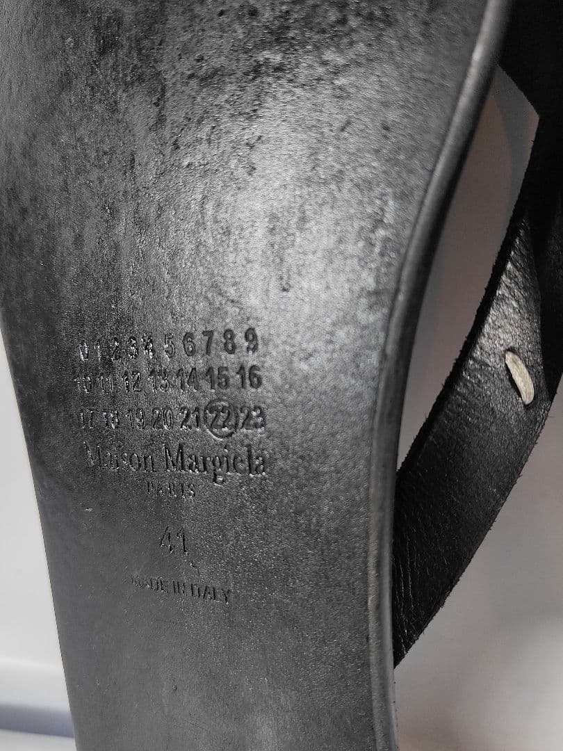 【極美品】Maison Margiela 正規品　タビサンダル　高級本革サンダル