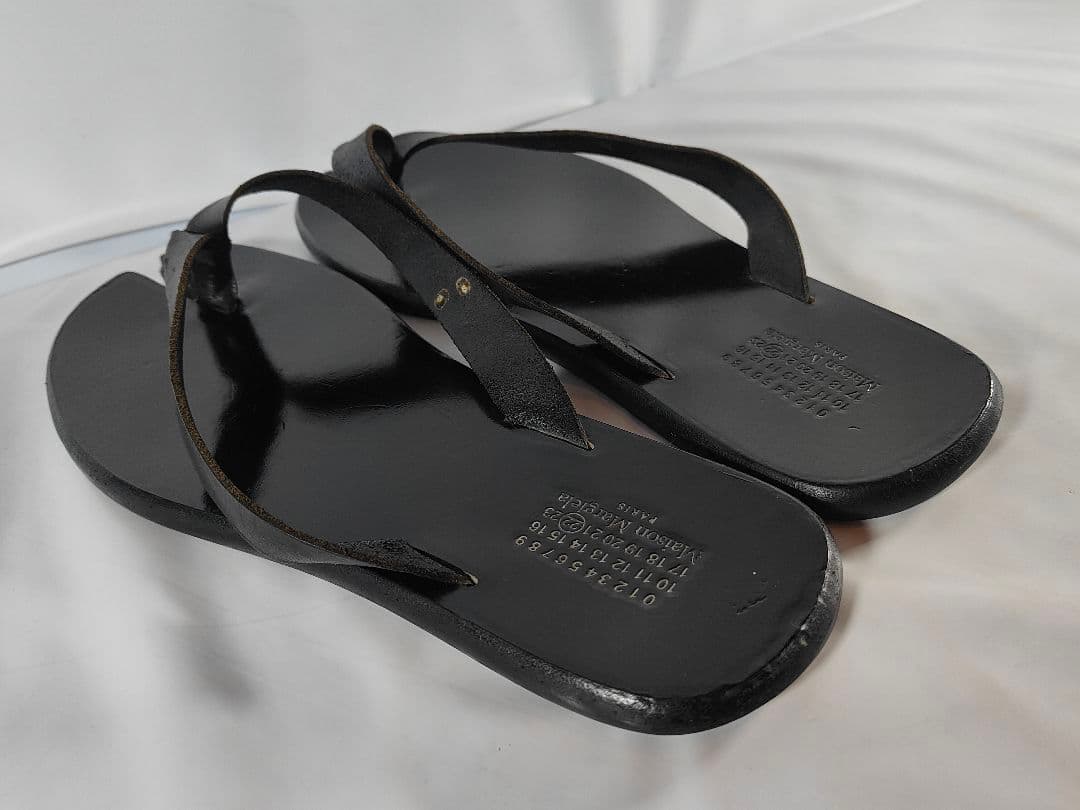 【極美品】Maison Margiela 正規品　タビサンダル　高級本革サンダル