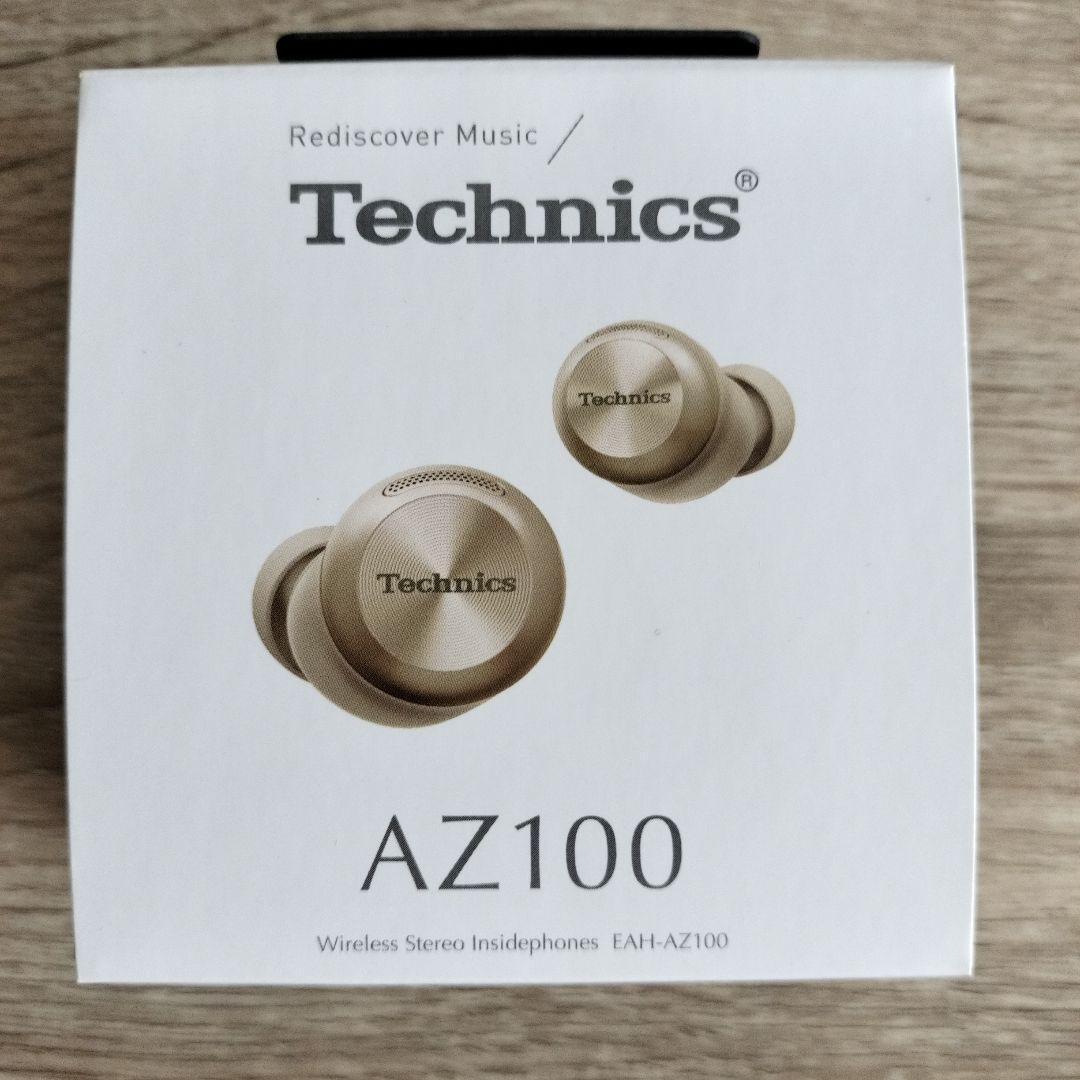 新品未開封 AZ-100 シャンパンゴールドワイヤレスイヤホン