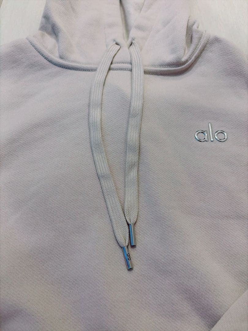 alo パーカー　Accolade フーディ XS ベージュ