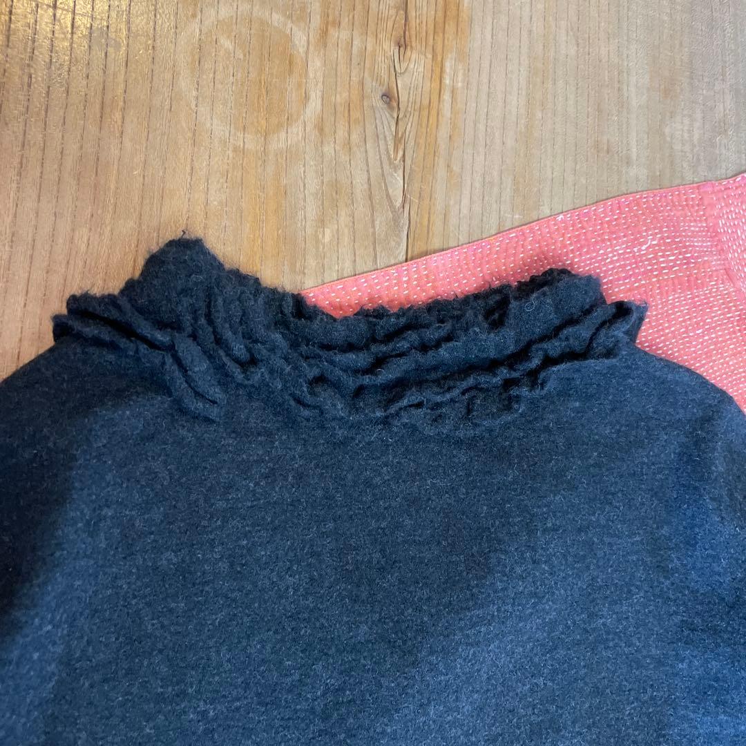 45rpm圧縮ウールフリルワンピース