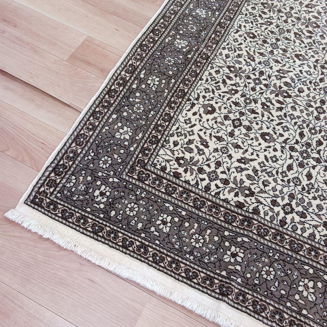 Y3881-1 トルコ カイセリ絨毯 ウール×コットン 手織り 大判