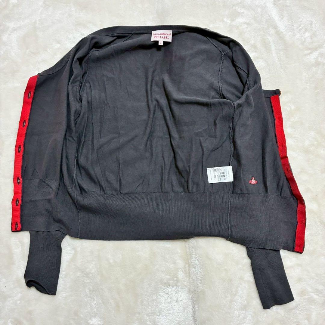 ヴィヴィアンウエストウッド レッドレーベル　オーブ刺繍　カーディガン　サイズ3