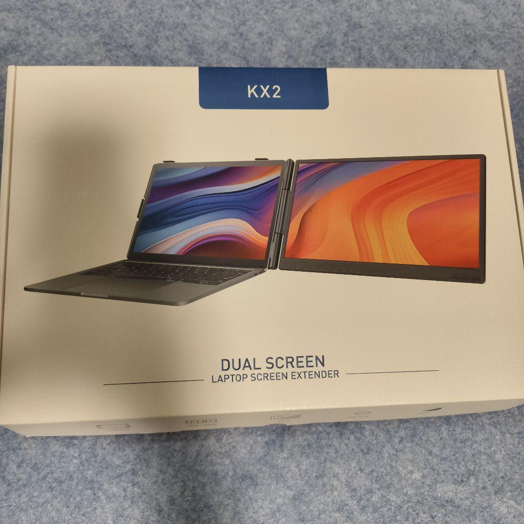 14インチ ノートパソコンモニター デュアルディスプレイ 2画面 180°回転