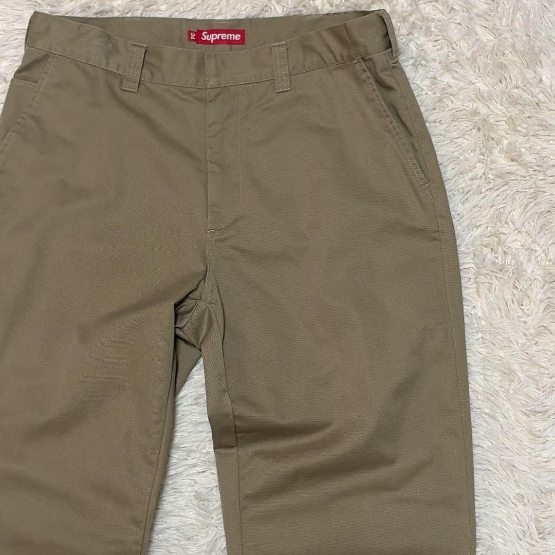 SUPREME シュプリーム ベーシック ワークパンツ ベージュ