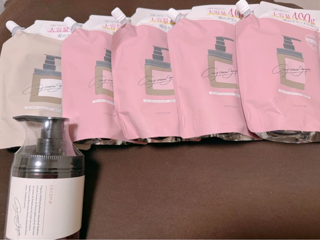 【値下げ】cocone スムースシャンプー 400ml ポンプ式&詰替用