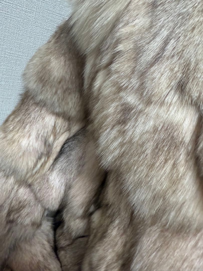 毛皮　リアルファー　ショート　ブルーフォックス