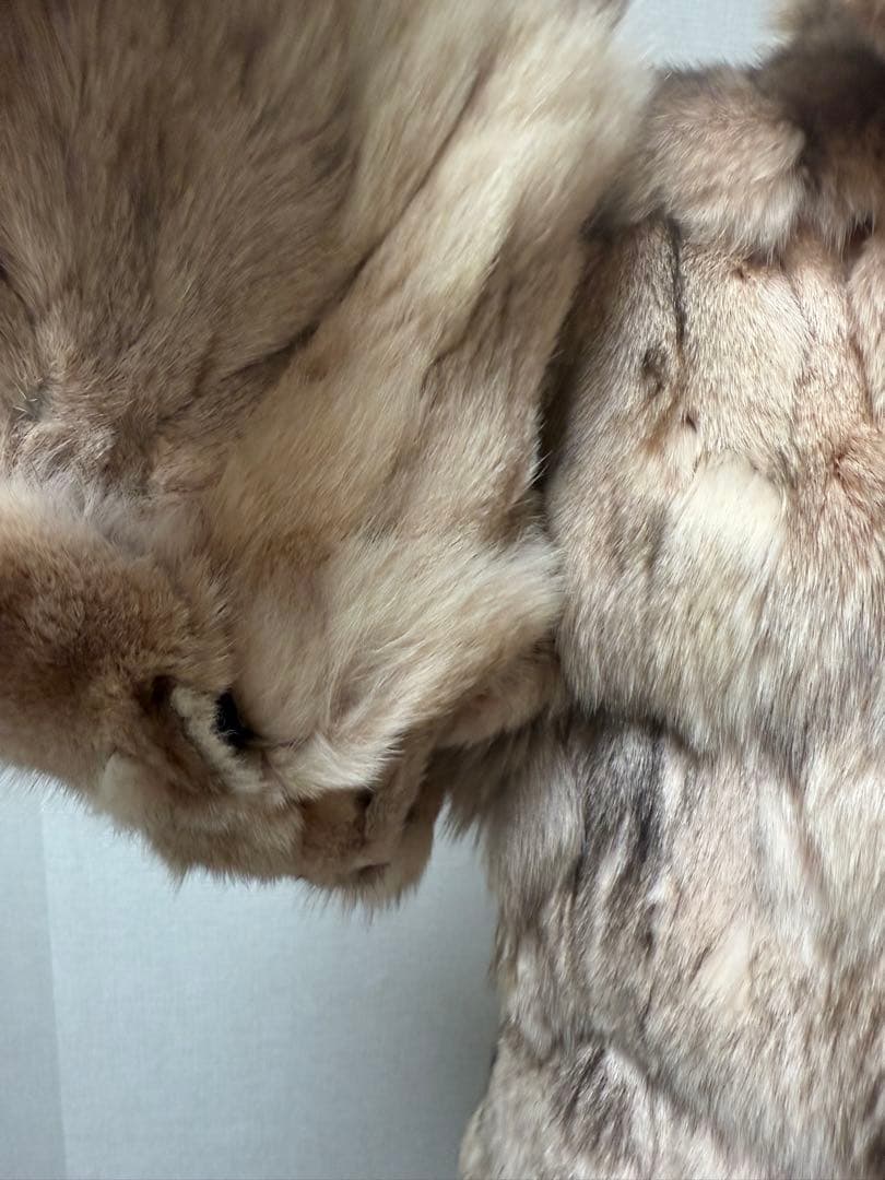 毛皮　リアルファー　ショート　ブルーフォックス