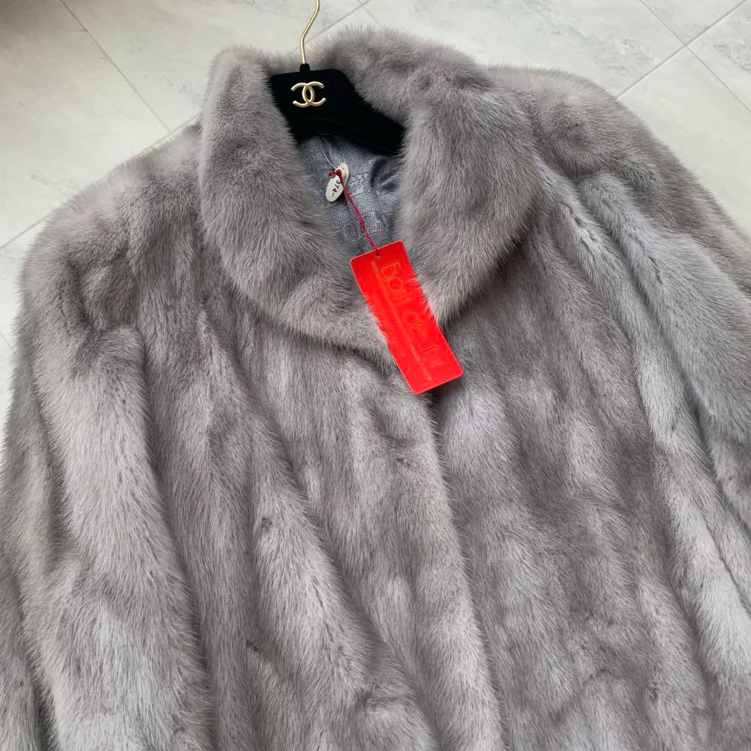 タグ付 未使用 着丈90 アメリカンファーアワード サファイアミンク コート