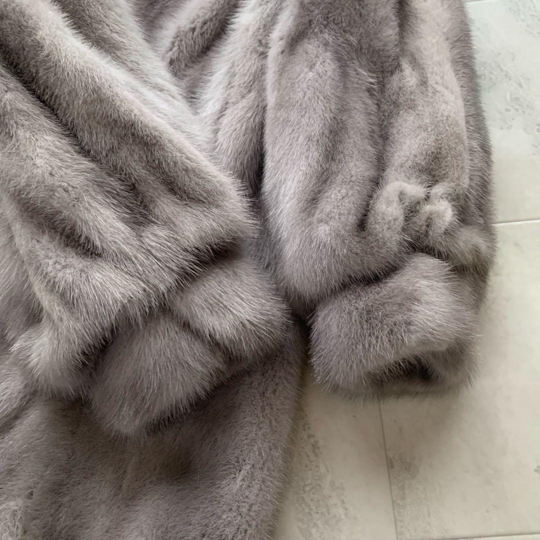 タグ付 未使用 着丈90 アメリカンファーアワード サファイアミンク コート