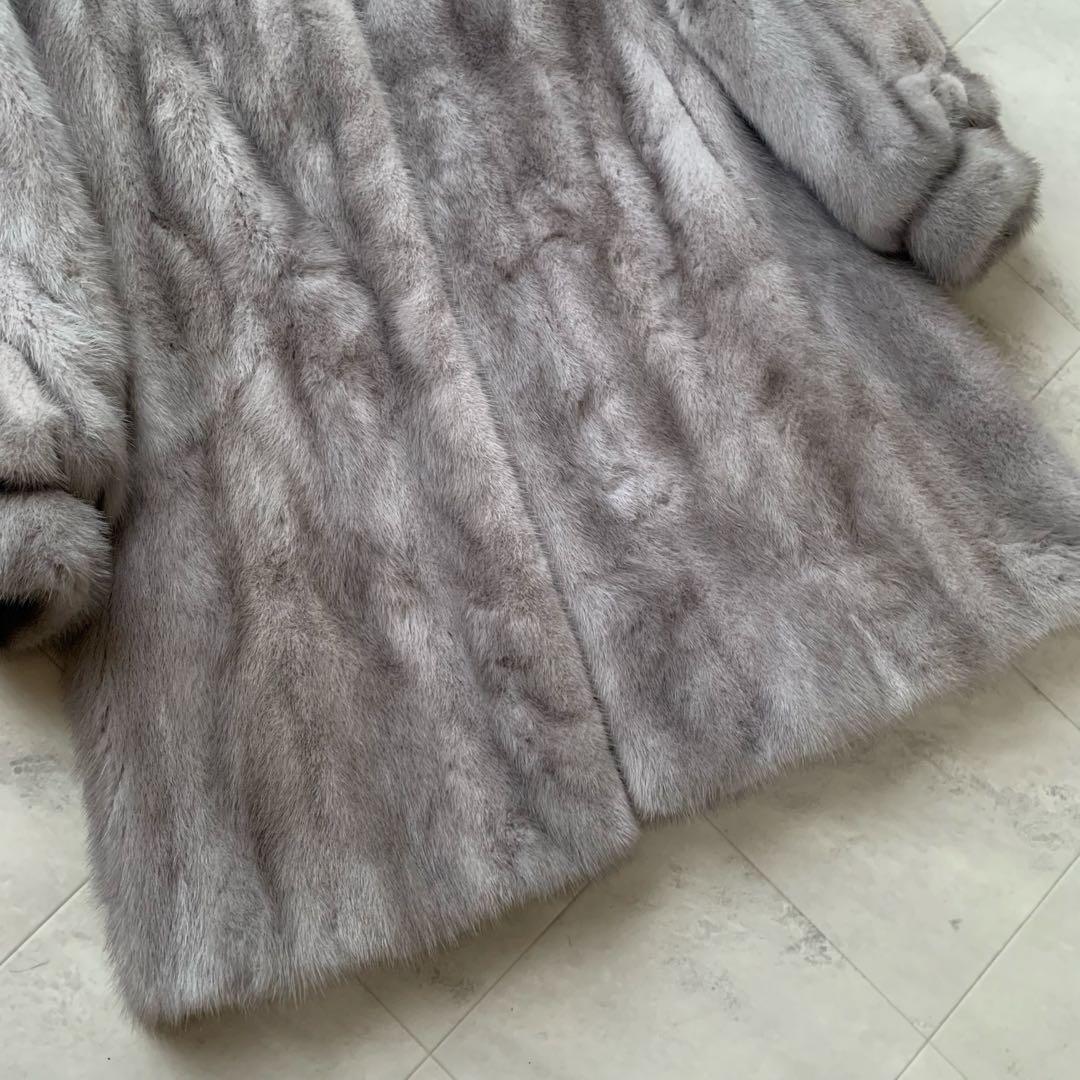 タグ付 未使用 着丈90 アメリカンファーアワード サファイアミンク コート