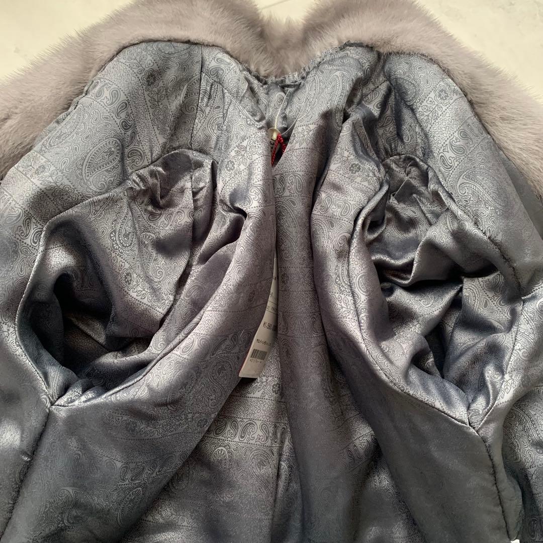 タグ付 未使用 着丈90 アメリカンファーアワード サファイアミンク コート