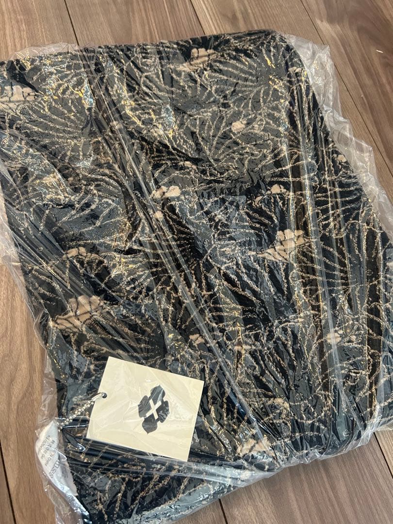 GAKKIN JACQUARD LOTUS LEAVES STOLE 新品