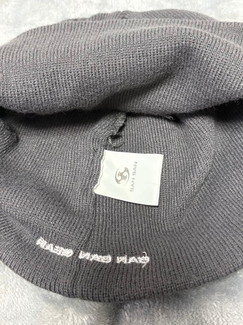 帽子 SAN SAN GEAR 24FW LOGO BEANIE \"CHARCOAL\"