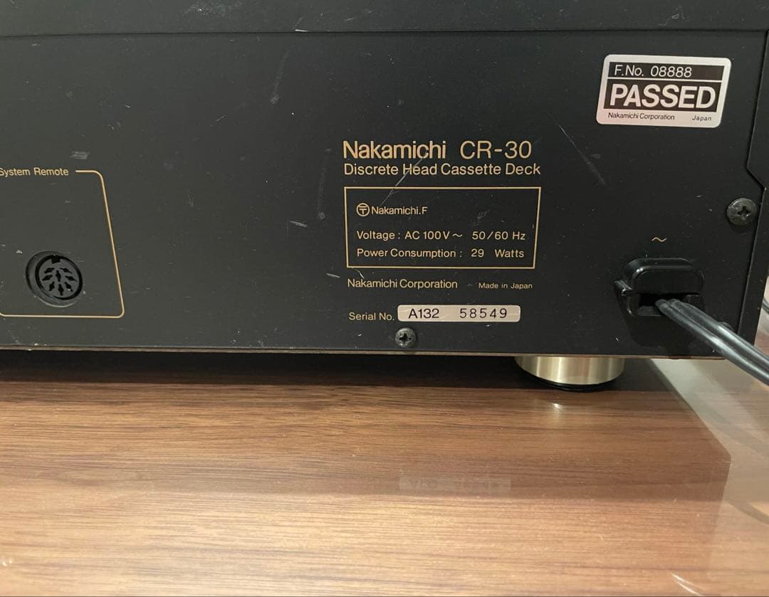 Nakamichi ナカミチ カセットデッキ CR-30 【ジャンク品】