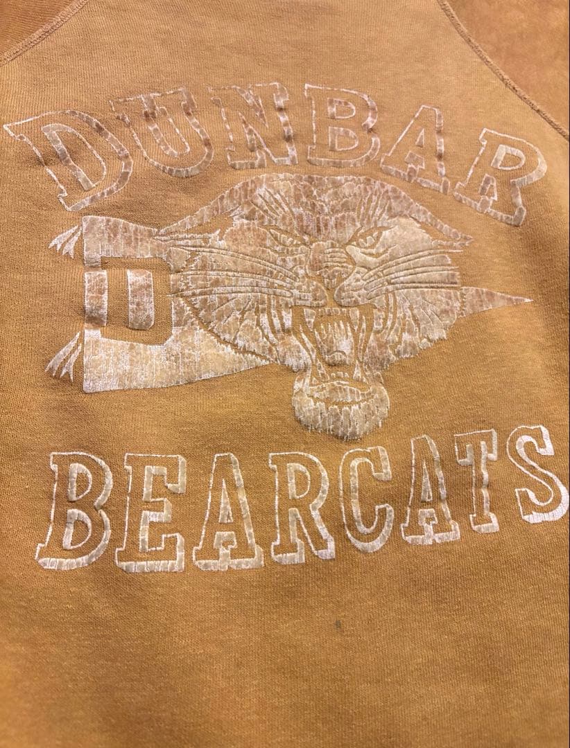 A*e様 60s 希少 フロッキー マスタード ラグラン オールコットン スウェ