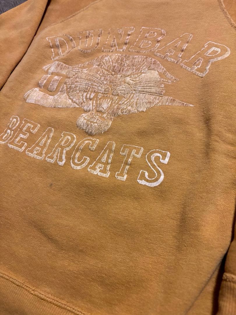 A*e様 60s 希少 フロッキー マスタード ラグラン オールコットン スウェ