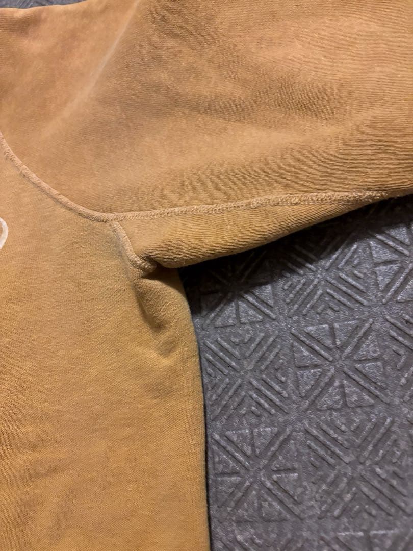 A*e様 60s 希少 フロッキー マスタード ラグラン オールコットン スウェ