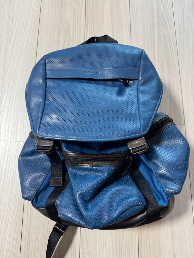 ⭐︎美品⭐︎COACH コーチ　レザーリュック　ブルー