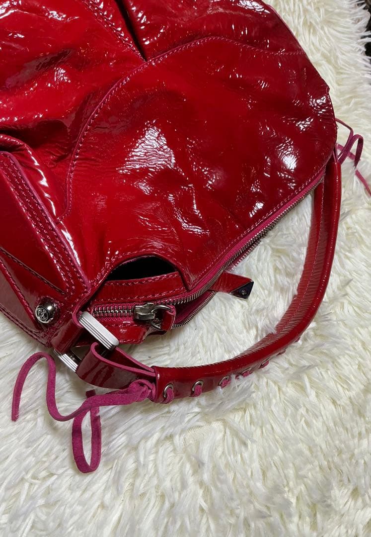 最終価格　FRANCESCO BIASIA パテントレザーバッグ　タグ付き未使用