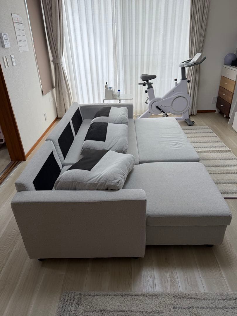 ⭐️ナミさん専用⭐️ニトリカウチソファベッド 布張りタイプ (ノアーク2 GY)