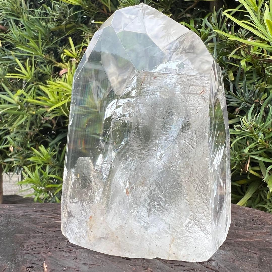 ✳✨激凄超逸品✨極上の高透明度✨超高品質 レインボー 水晶 六角柱 天然石 原石