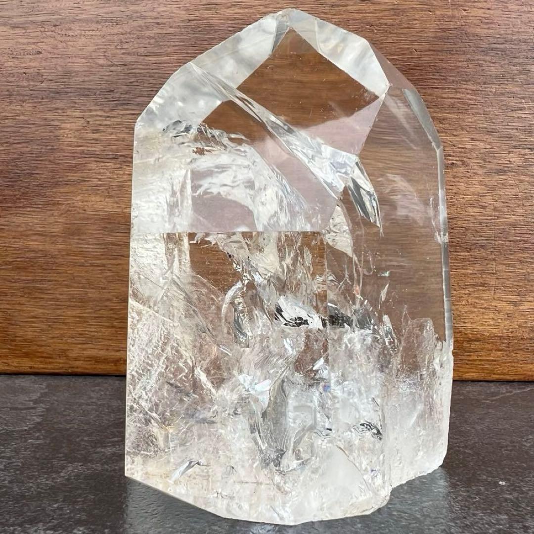 ✳✨激凄超逸品✨極上の高透明度✨超高品質 レインボー 水晶 六角柱 天然石 原石