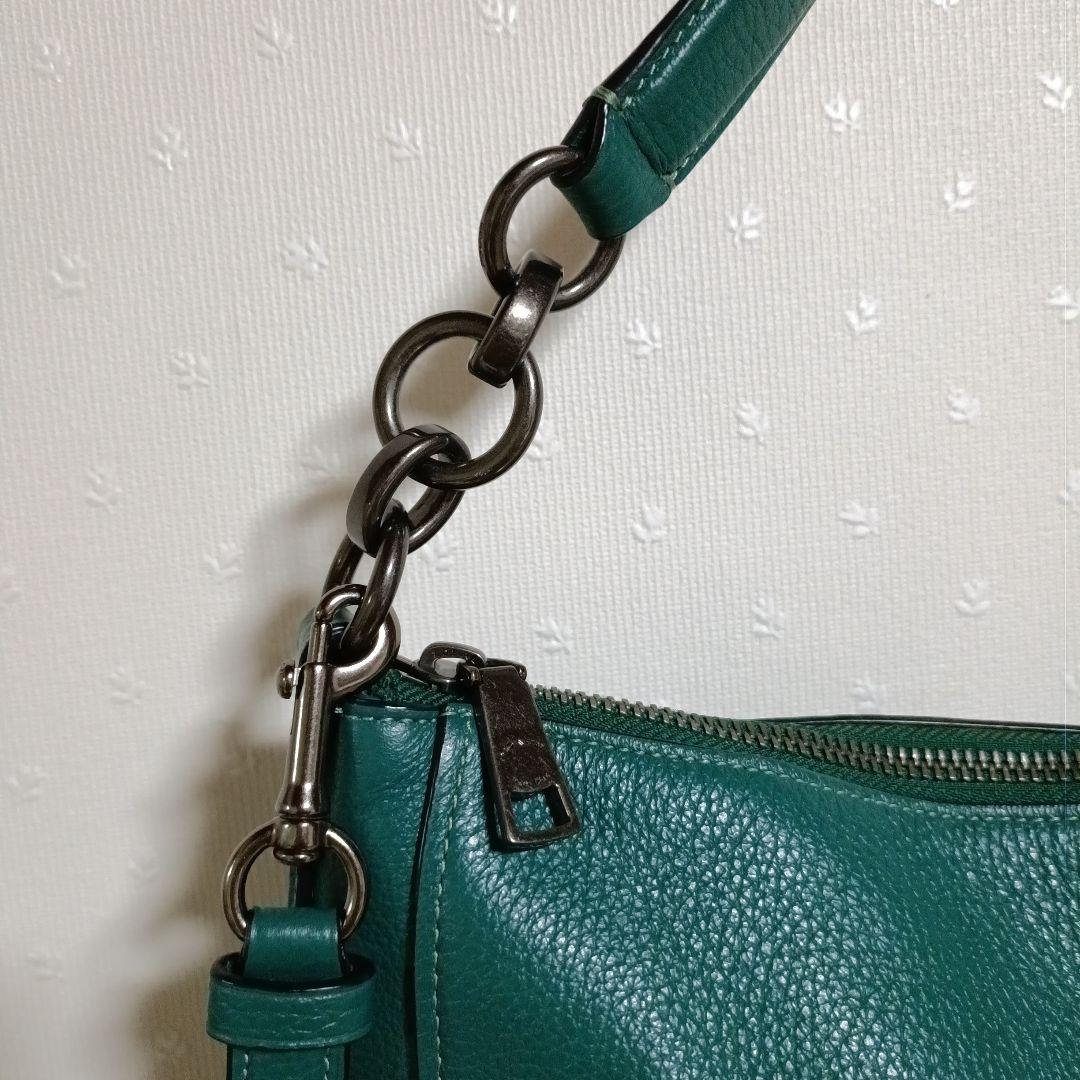 COACH 2Way ショルダーバッグ グリーン系