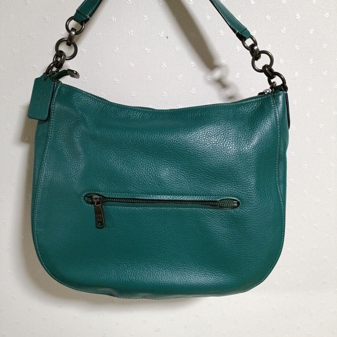 COACH 2Way ショルダーバッグ グリーン系