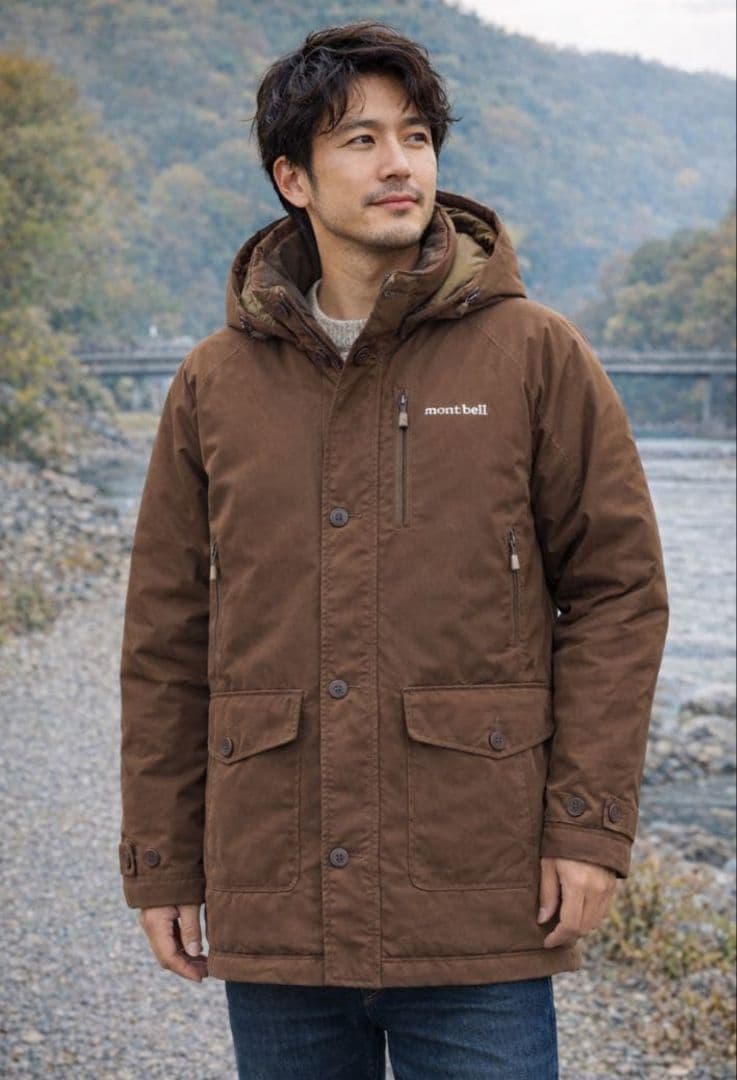 mont-bell ハスキーコート L ブラウン