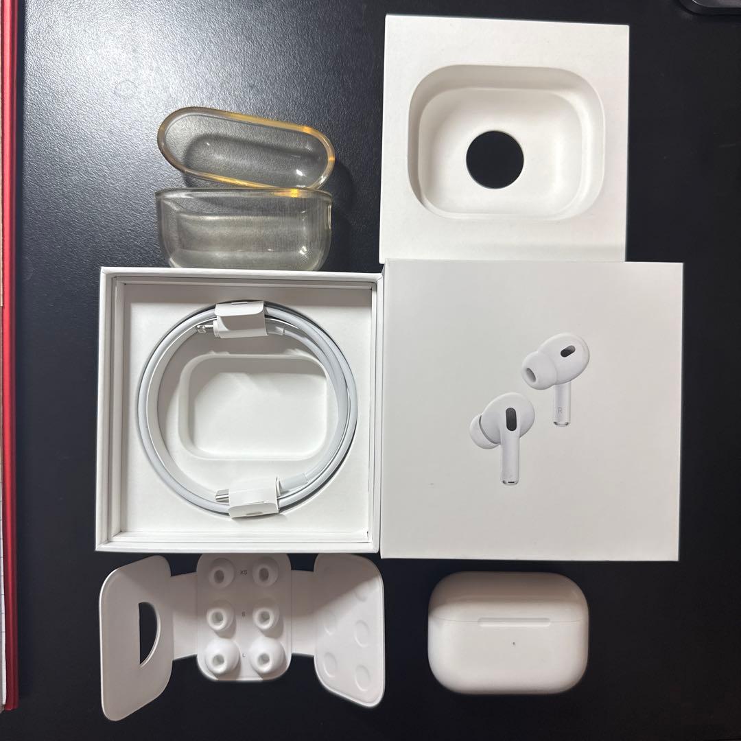 【Apple正規品】AirPods Pro 2(本体+ケース+付属品+箱付き)