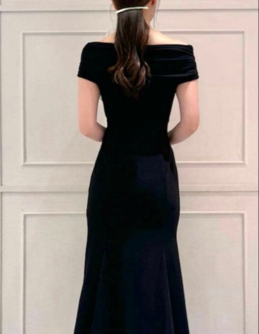 リボンモチーフドレス SNIDEL スナイデル ワンピース・ドレス、マーメイド