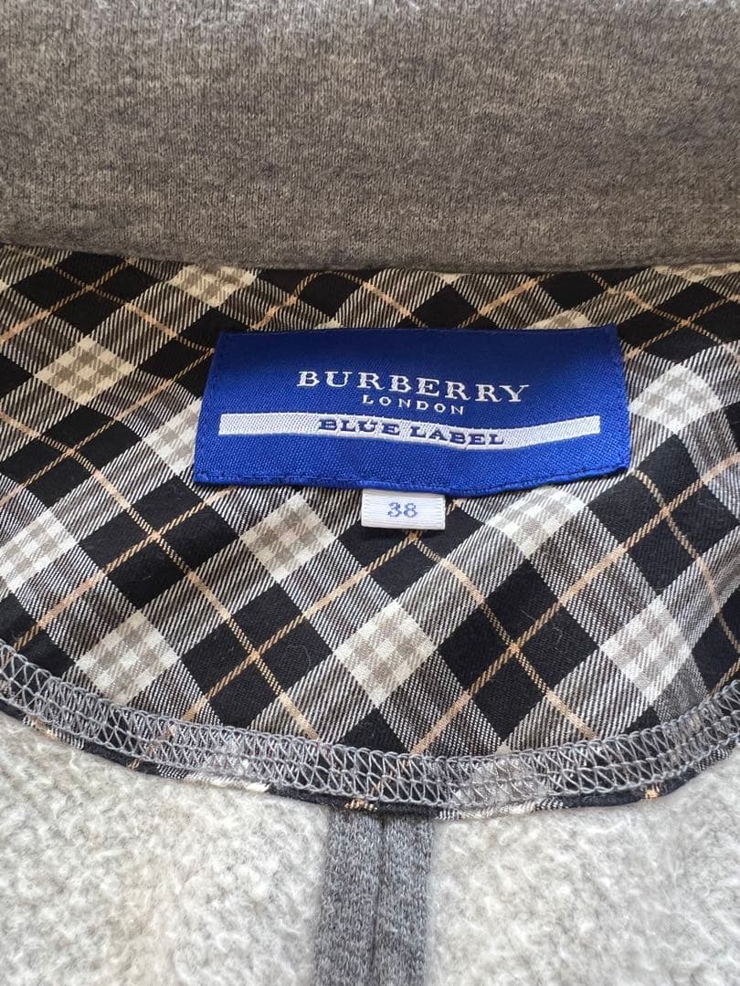 BURBERRY BLUE LABEL グレー ポンチョ 38