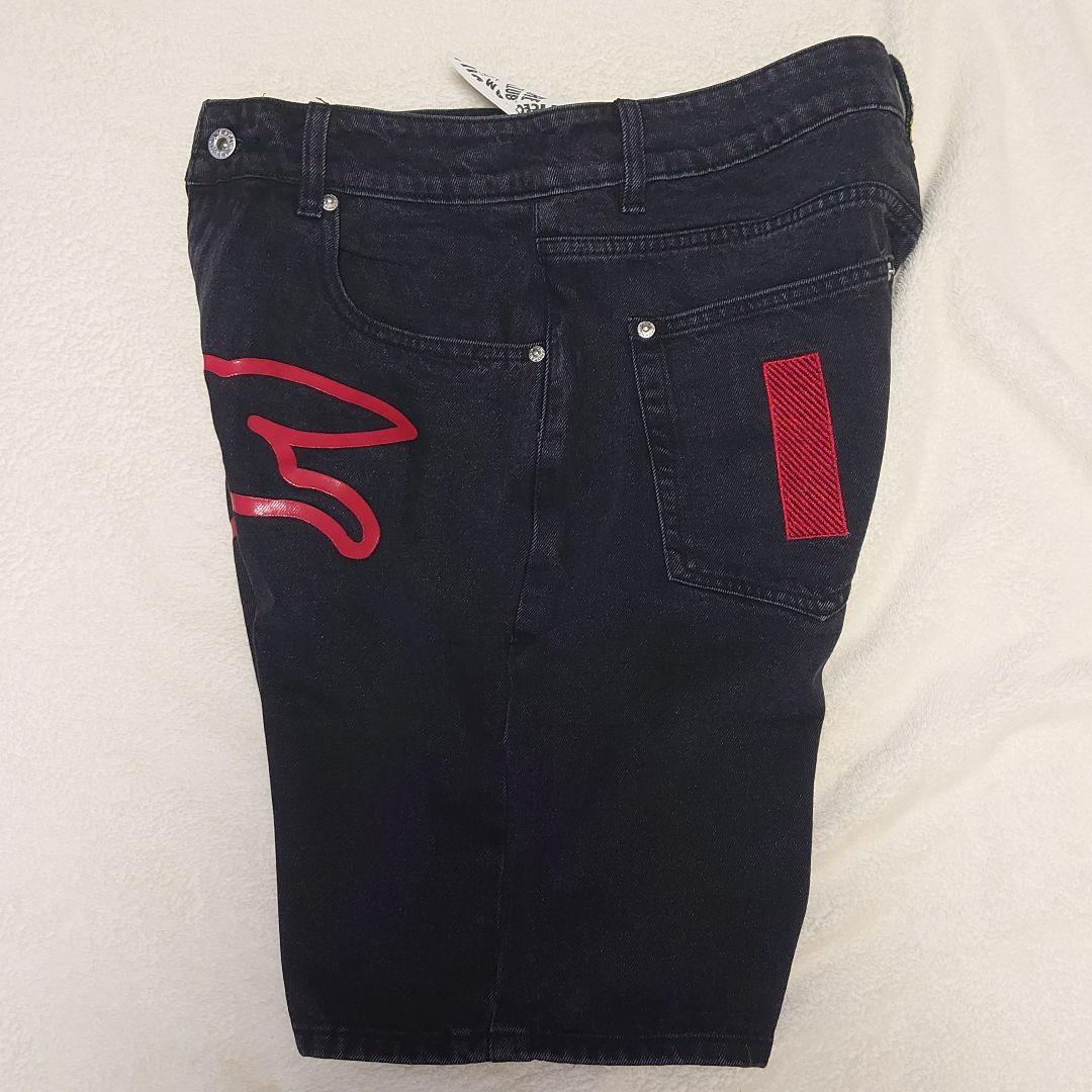 海外限定☆Icecream dog プリント デニムジーンズ ショートパンツ