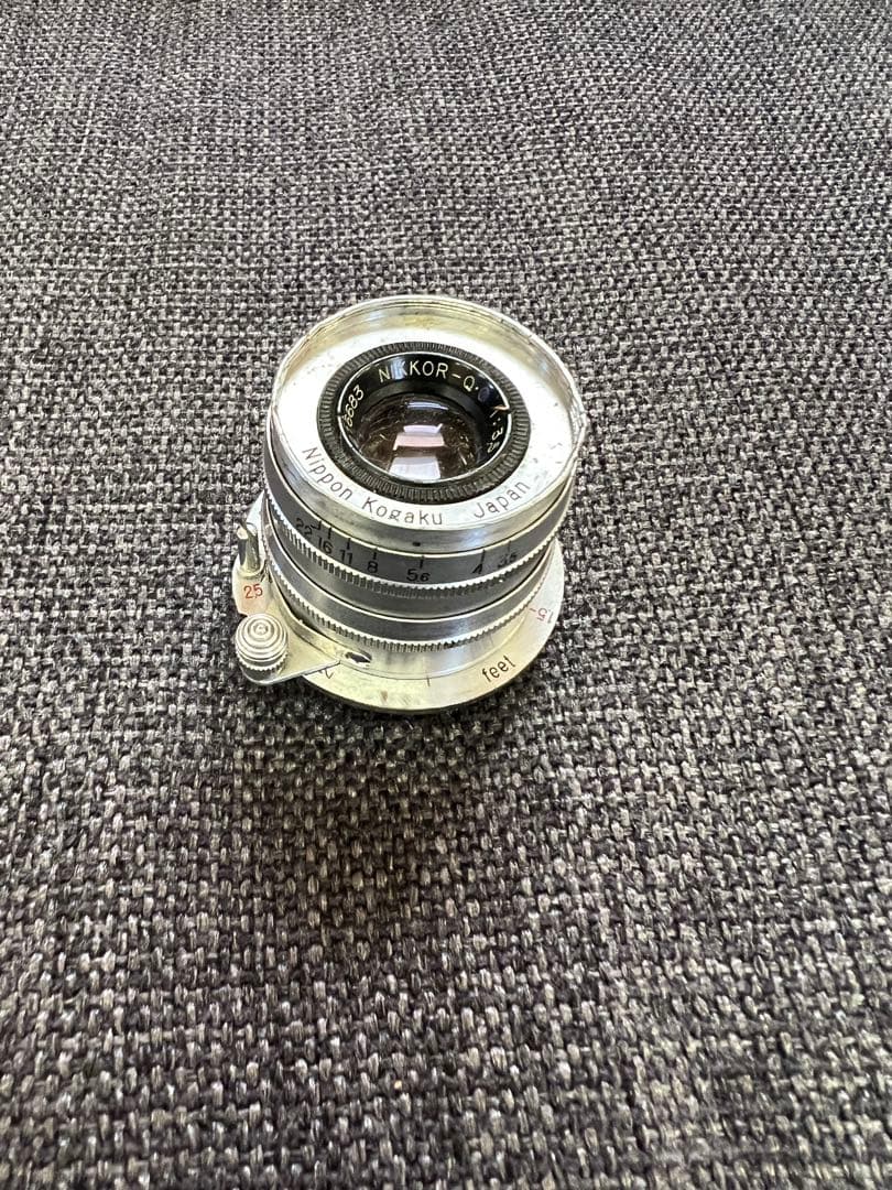 レンズ　NIKKOR-Q.C 5cm f/3.5 沈胴 Lマウント レンズ