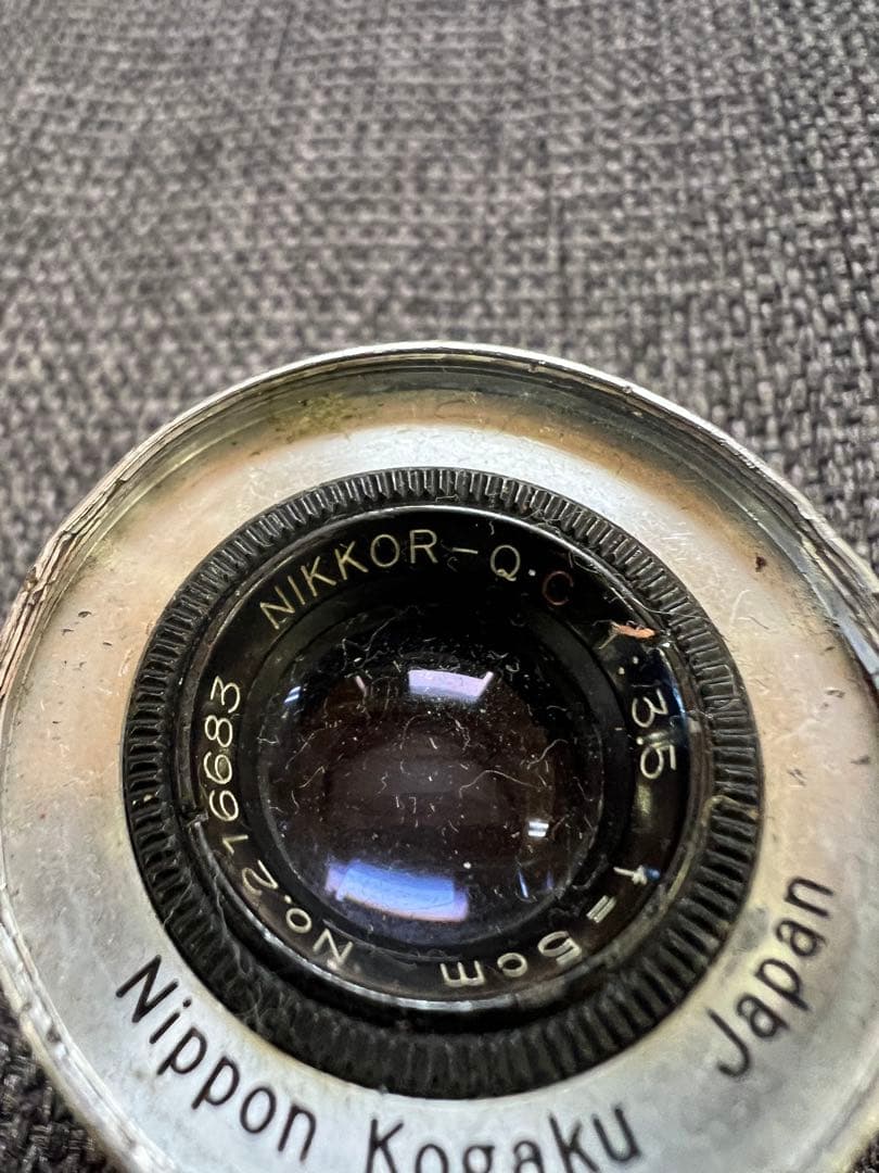 レンズ　NIKKOR-Q.C 5cm f/3.5 沈胴 Lマウント レンズ