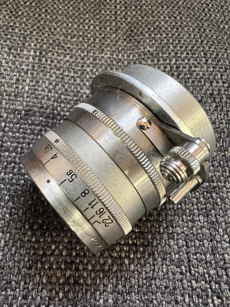 レンズ　NIKKOR-Q.C 5cm f/3.5 沈胴 Lマウント レンズ