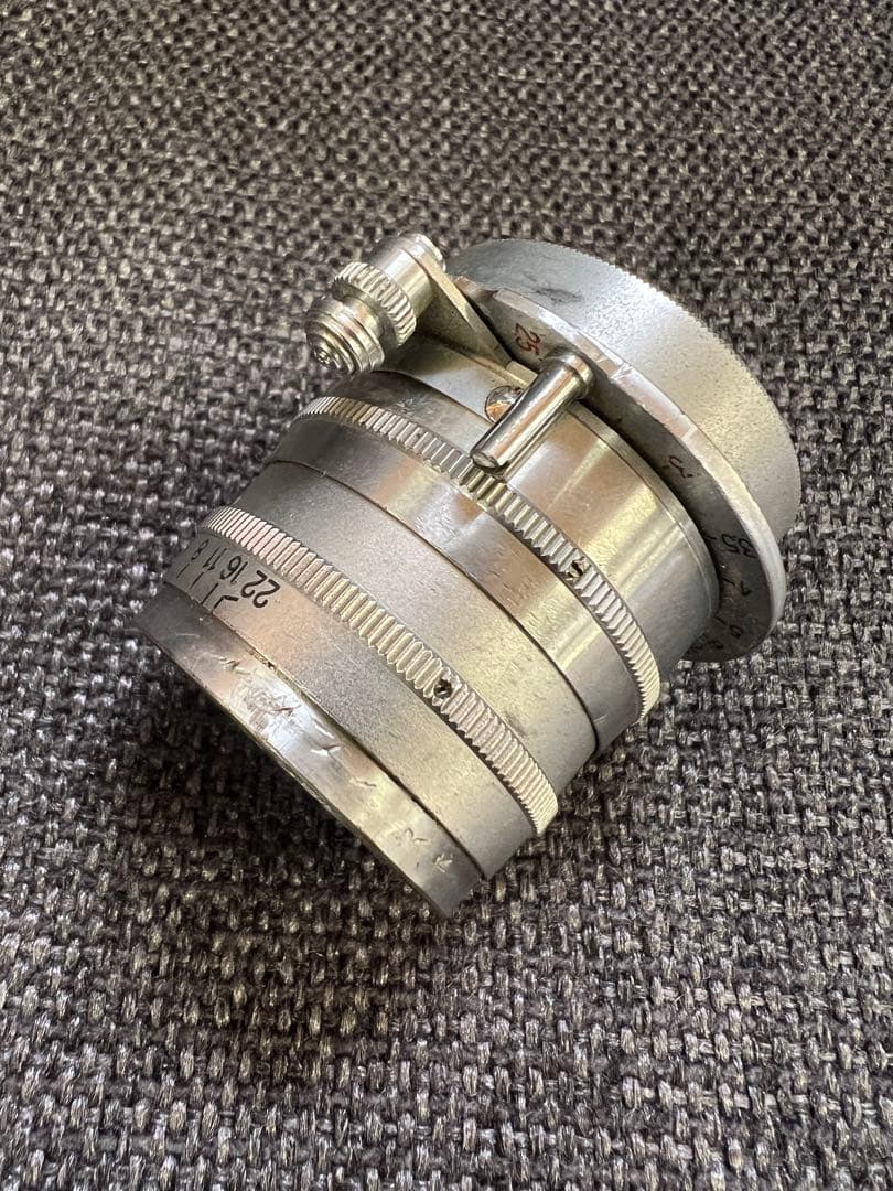 レンズ　NIKKOR-Q.C 5cm f/3.5 沈胴 Lマウント レンズ