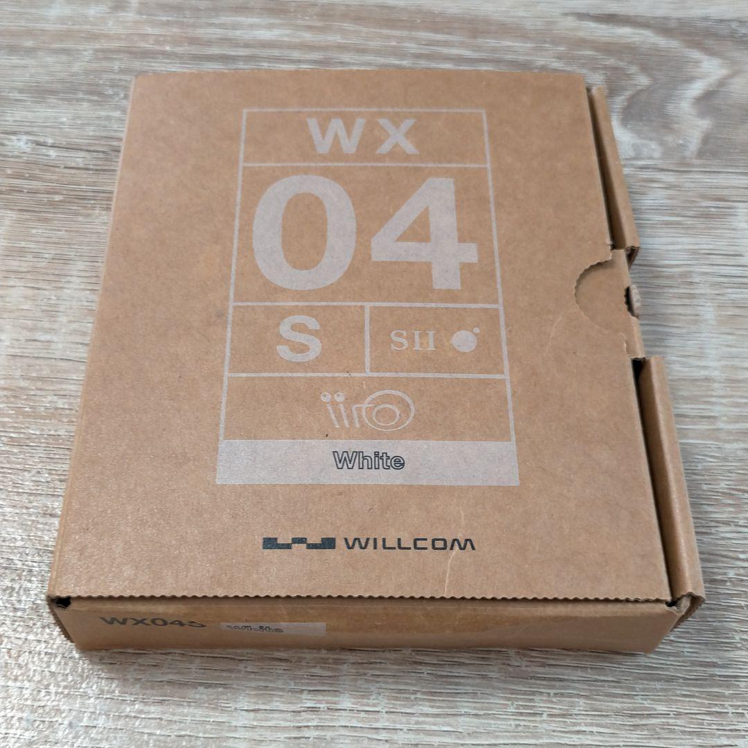 【PHS】WX04S SⅡ(White) WILLCOM、保証書つき