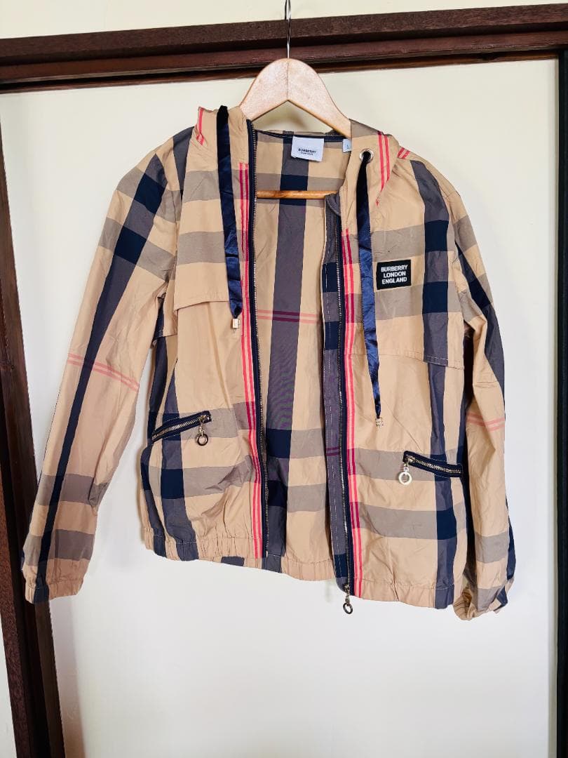 BURBERRY チェック柄 モッズコート L