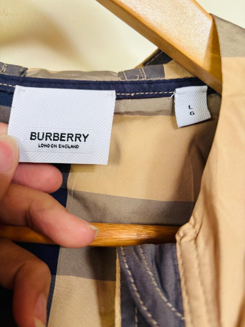 BURBERRY チェック柄 モッズコート L